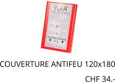 COUVERTURE ANTIFEU 120x180 CHF 34.-